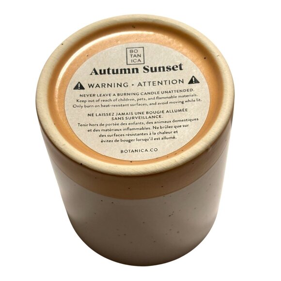 Botanica Autumn Sunset 100% Soy Scented Candle 8 Oz Limited Edition Persimmon Re - Picture 5 of 5